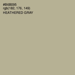 #B6B095 - Heathered Gray Color Image